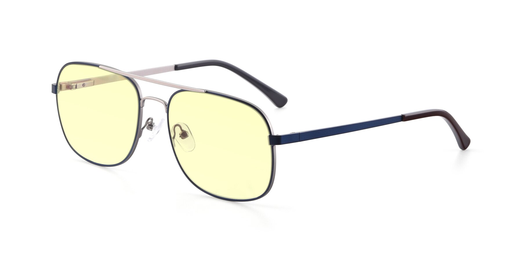 Angle of 9487 in Blue-Silver with Light Yellow Tinted Lenses