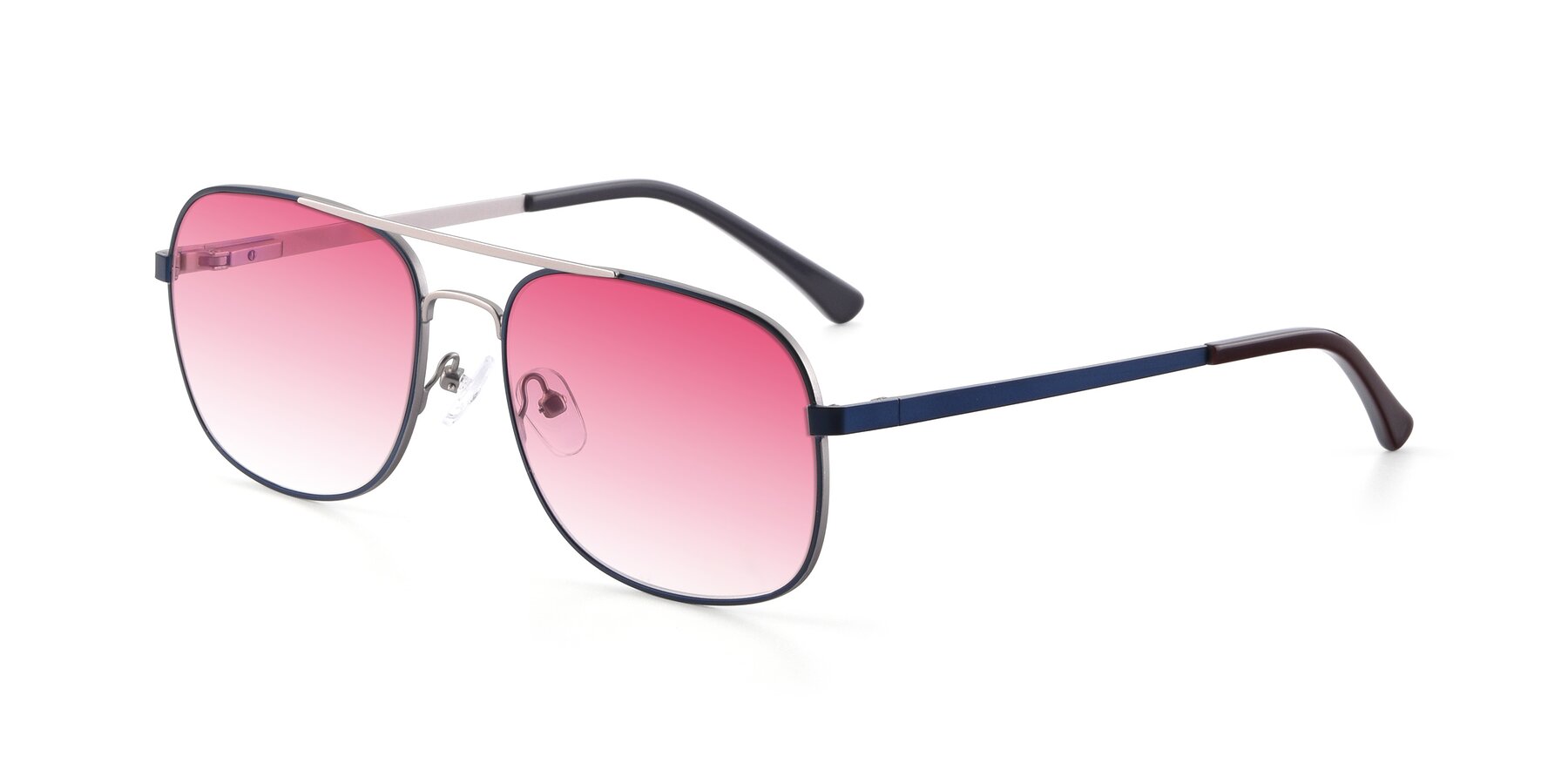 Angle of 9487 in Blue-Silver with Pink Gradient Lenses