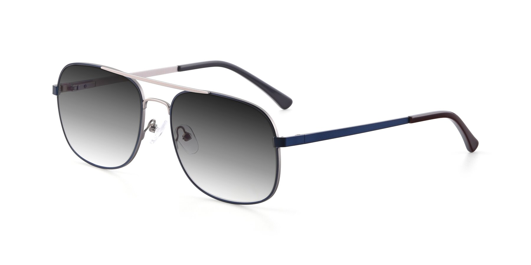 Angle of 9487 in Blue-Silver with Gray Gradient Lenses