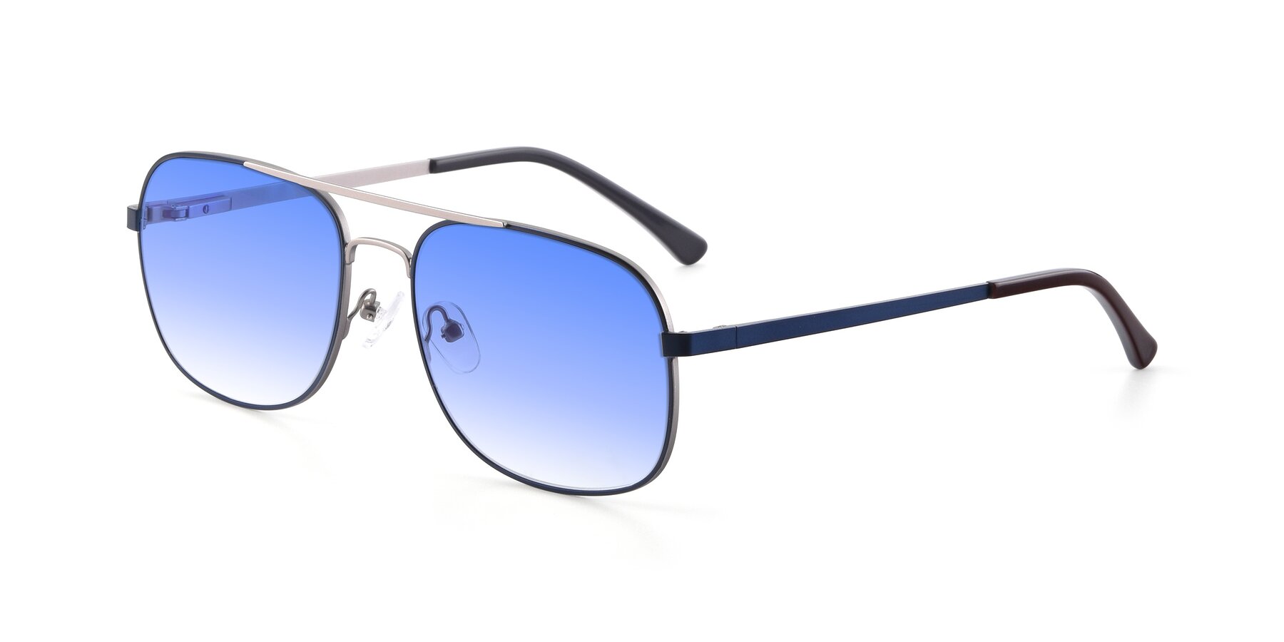 Angle of 9487 in Blue-Silver with Blue Gradient Lenses