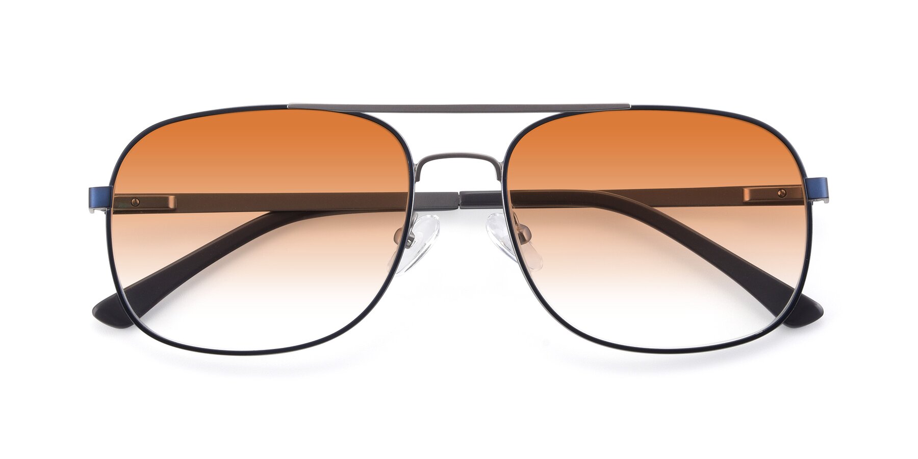 Folded Front of 9487 in Blue-Silver with Orange Gradient Lenses