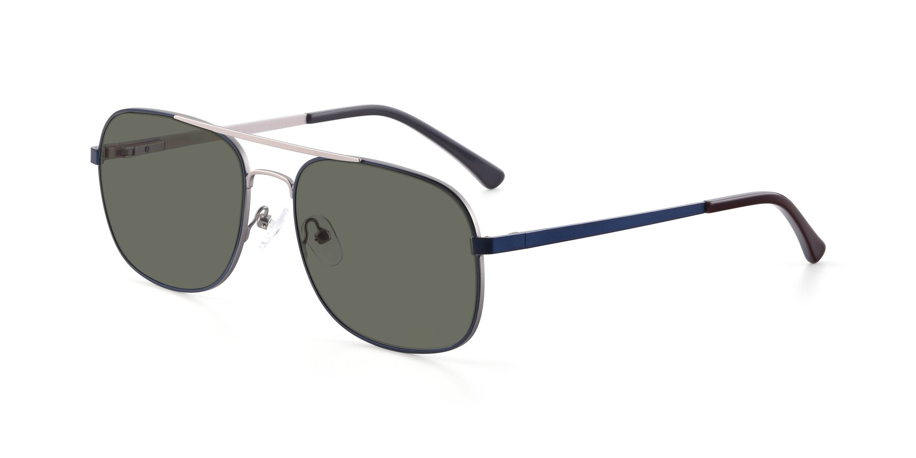 Angle of 9487 in Blue-Silver with Gray Polarized Lenses