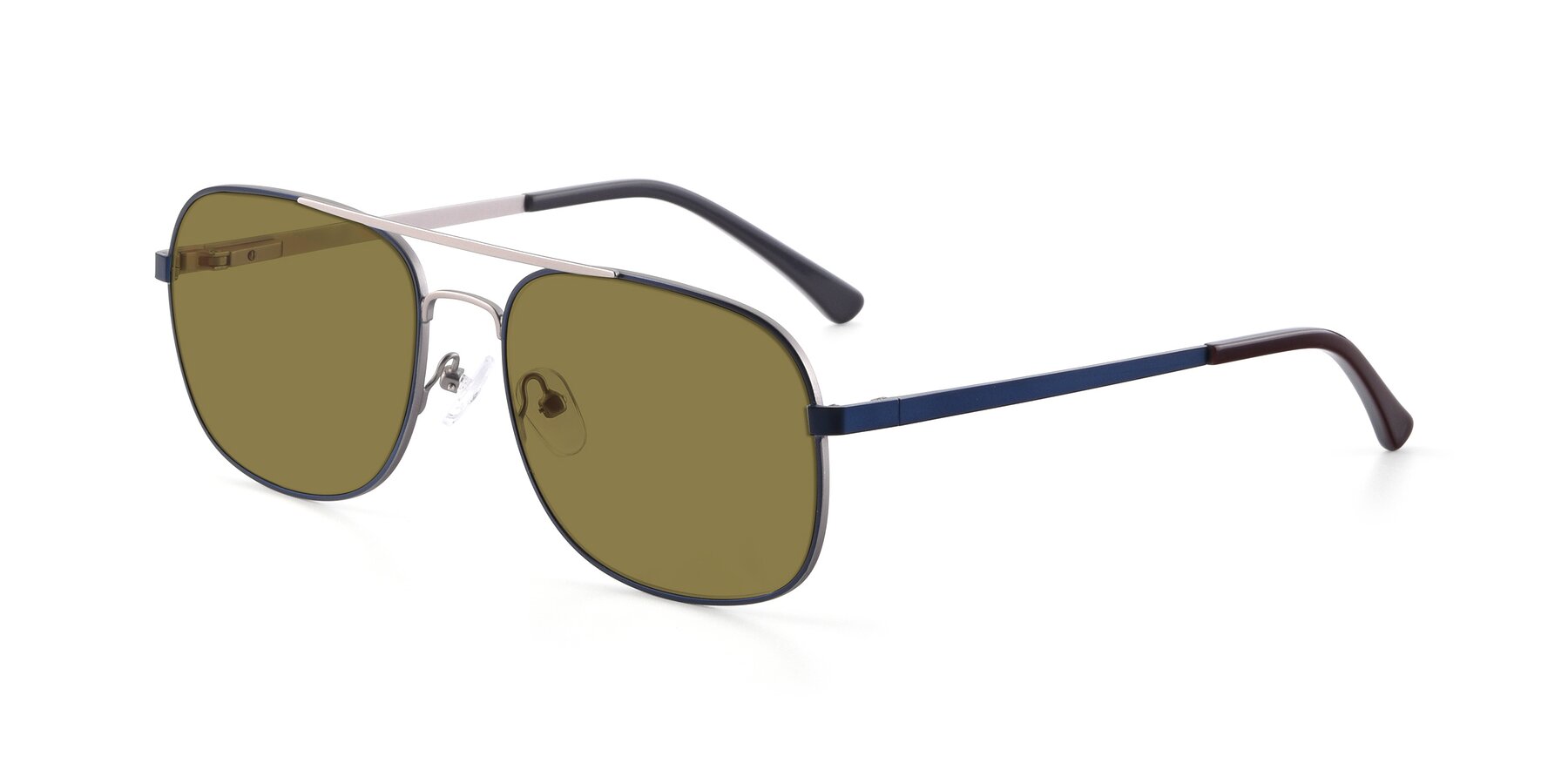 Angle of 9487 in Blue-Silver with Brown Polarized Lenses