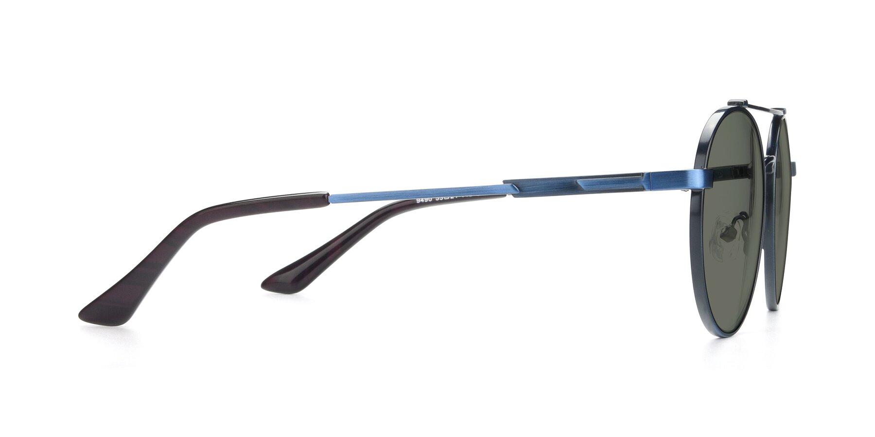 Side of 9490 in Antique Blue with Gray Polarized Lenses