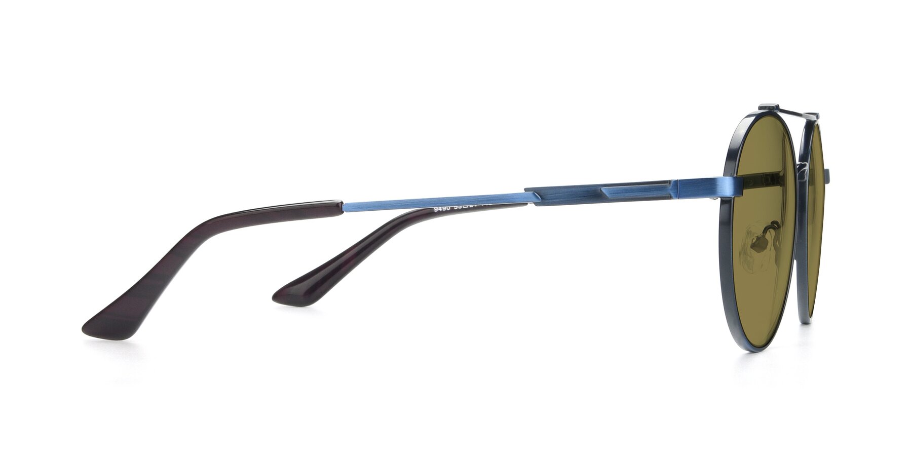 Side of 9490 in Antique Blue with Brown Polarized Lenses