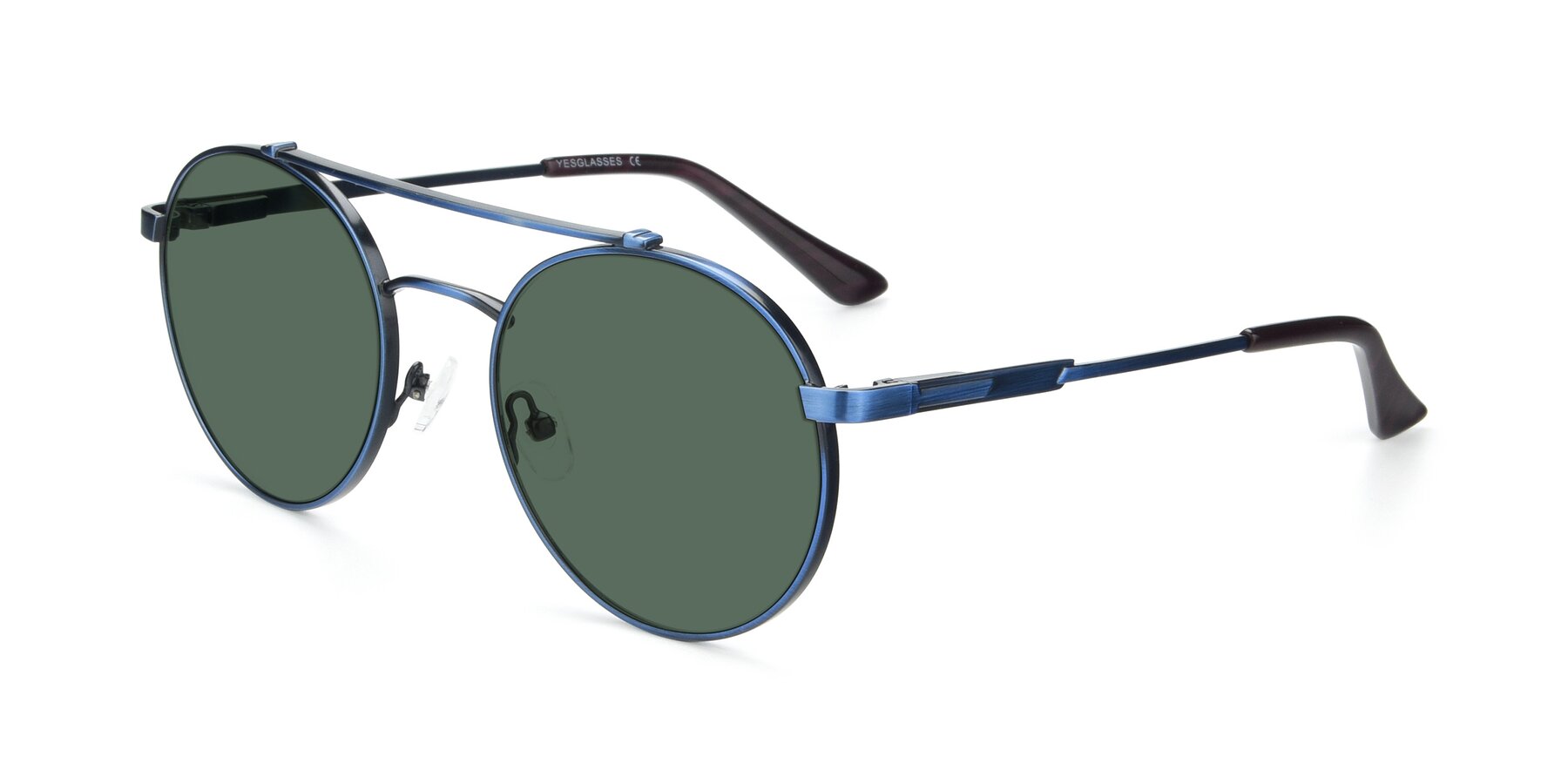 Angle of 9490 in Antique Blue with Green Polarized Lenses