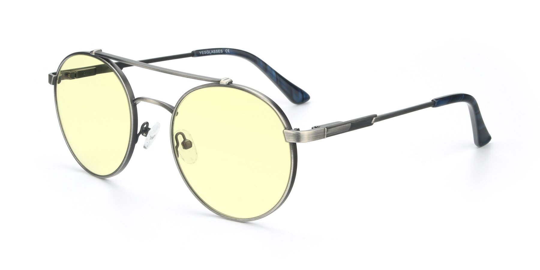 Angle of 9490 in Antique Gunmetal with Light Yellow Tinted Lenses