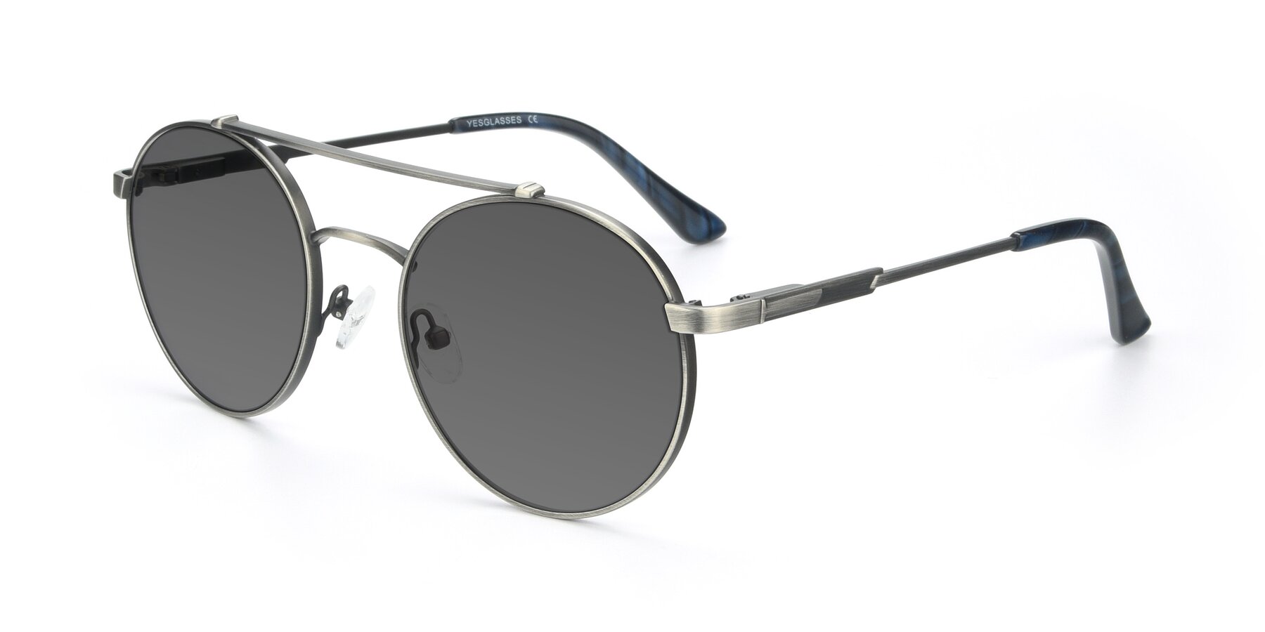 Angle of 9490 in Antique Gunmetal with Medium Gray Tinted Lenses
