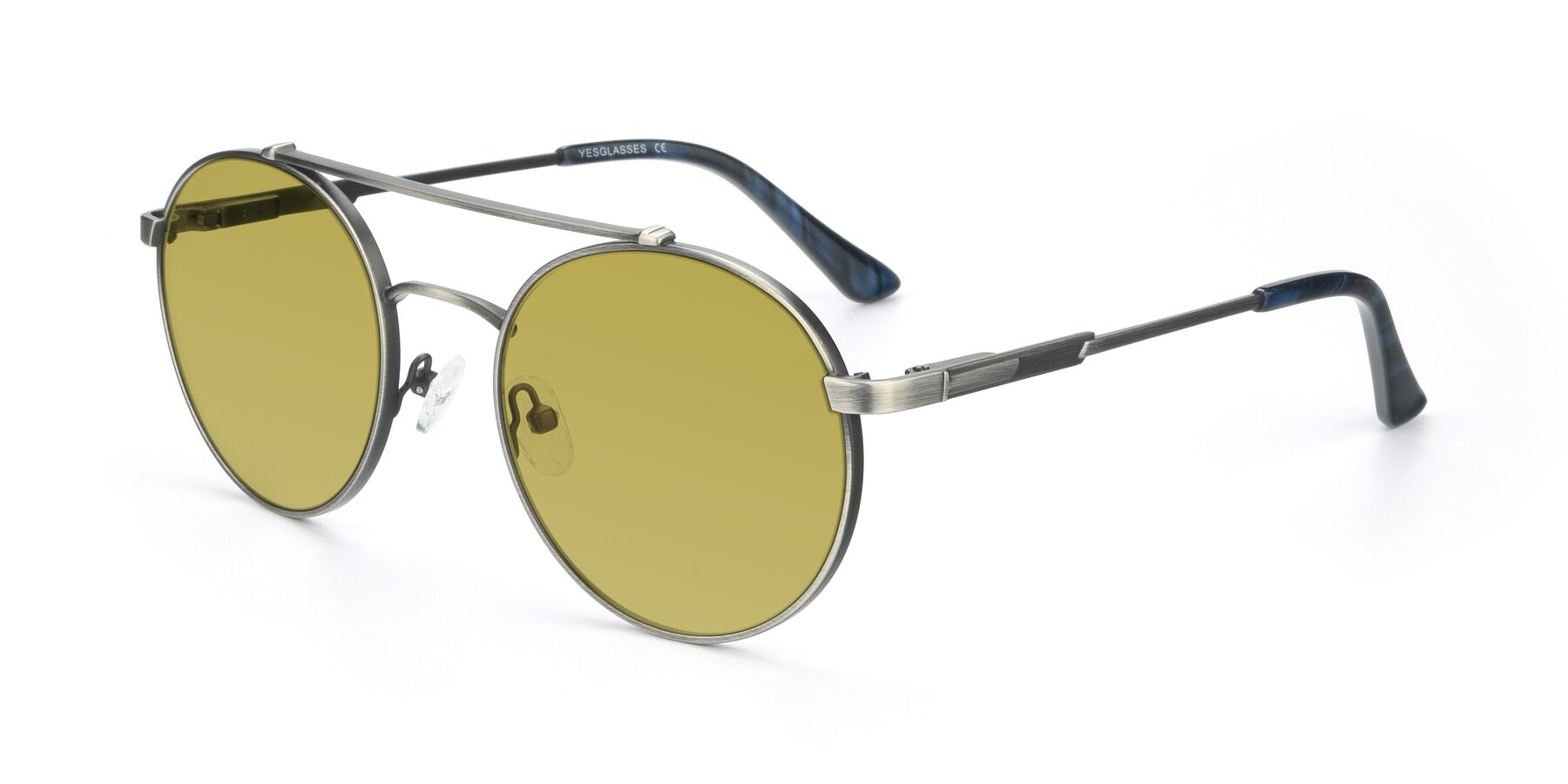 Angle of 9490 in Antique Gunmetal with Champagne Tinted Lenses