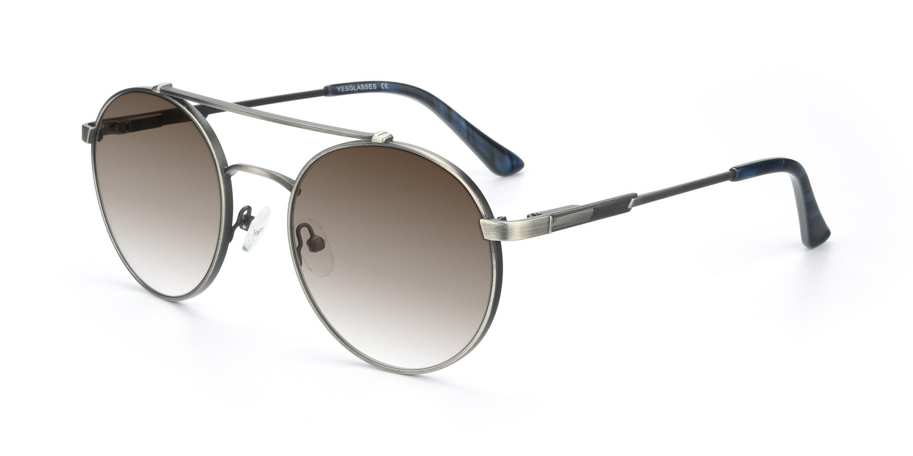 Angle of 9490 in Antique Gunmetal with Brown Gradient Lenses