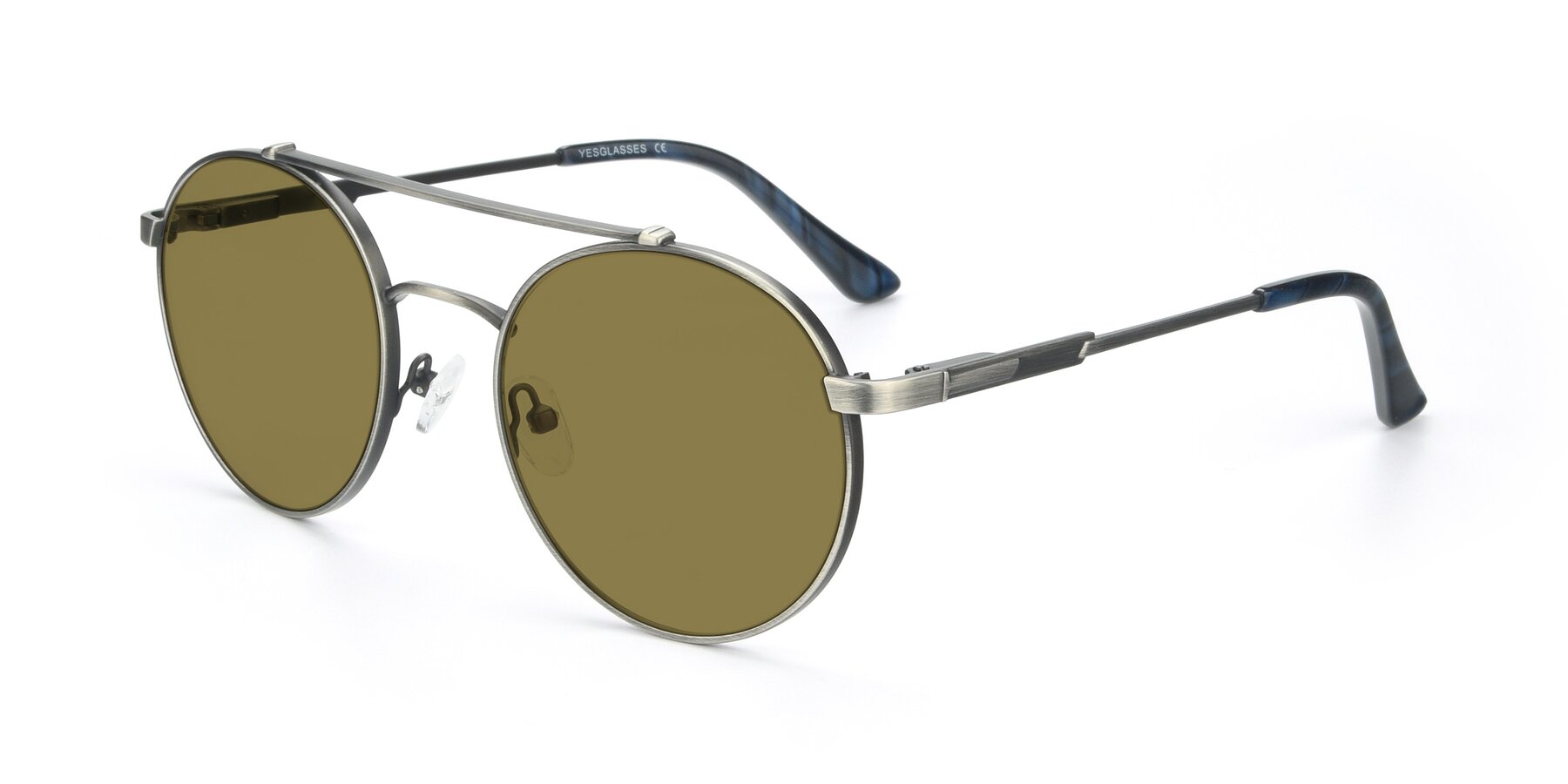 Angle of 9490 in Antique Gunmetal with Brown Polarized Lenses