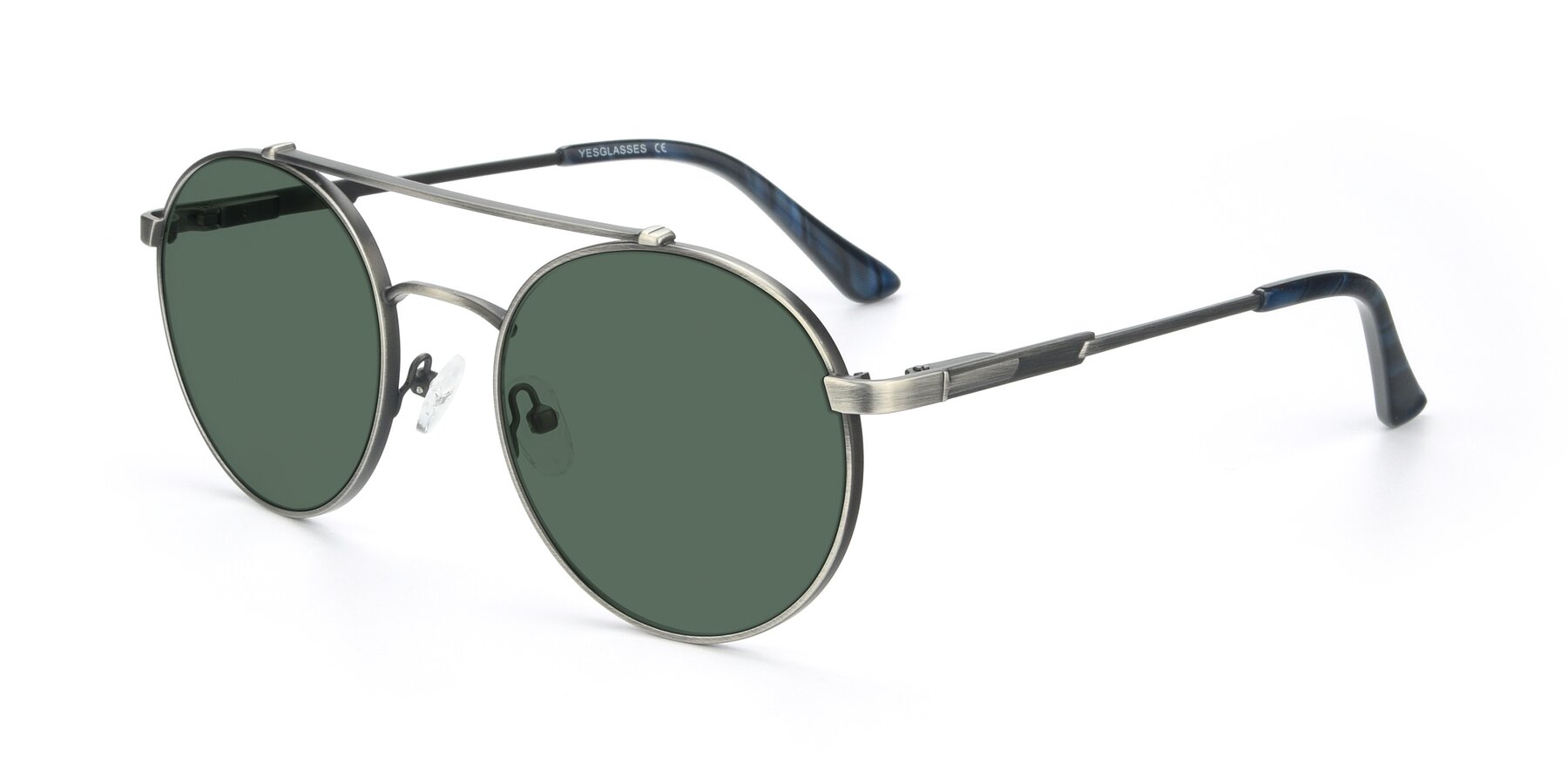 Angle of 9490 in Antique Gunmetal with Green Polarized Lenses