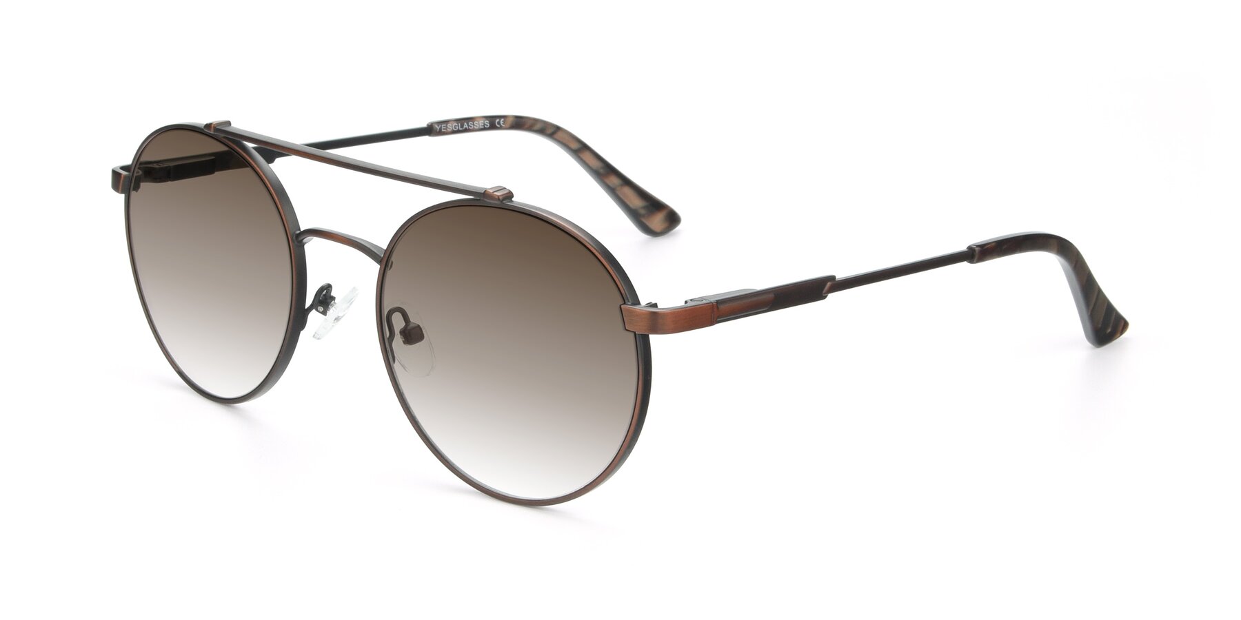 Angle of 9490 in Antique Brown with Brown Gradient Lenses