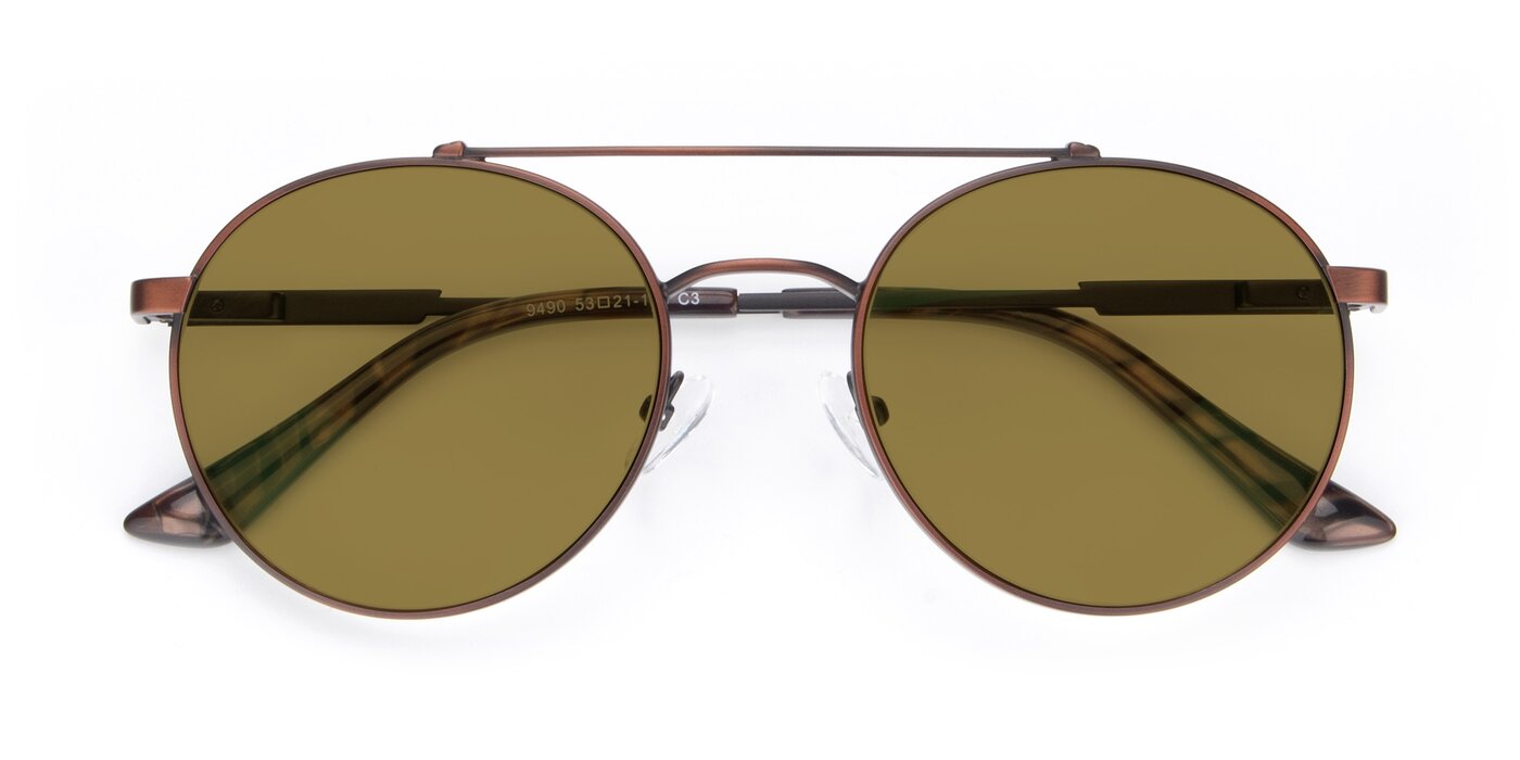 9490 - Antique Brown Polarized Sunglasses