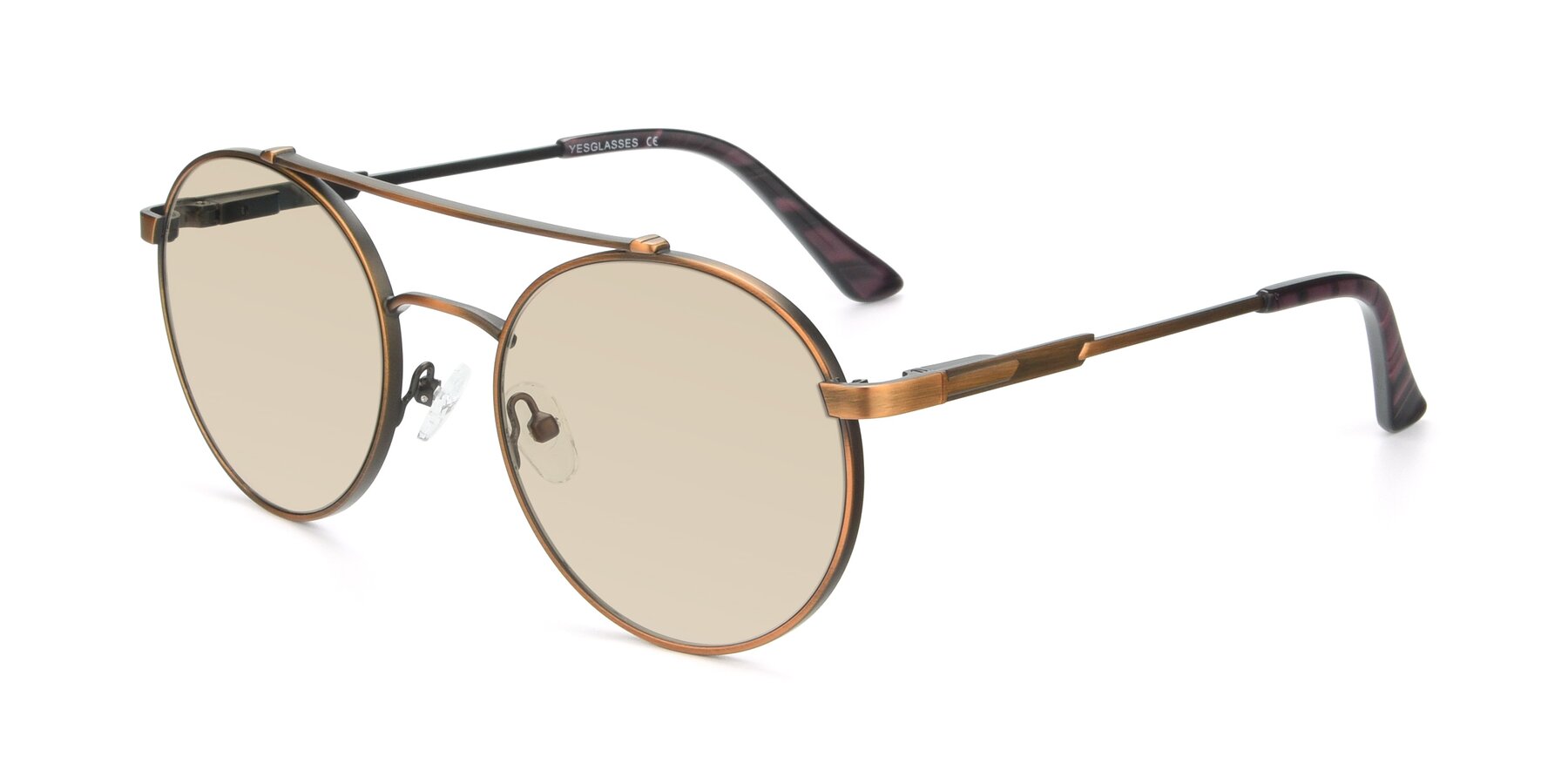 Angle of 9490 in Antique Bronze with Light Brown Tinted Lenses