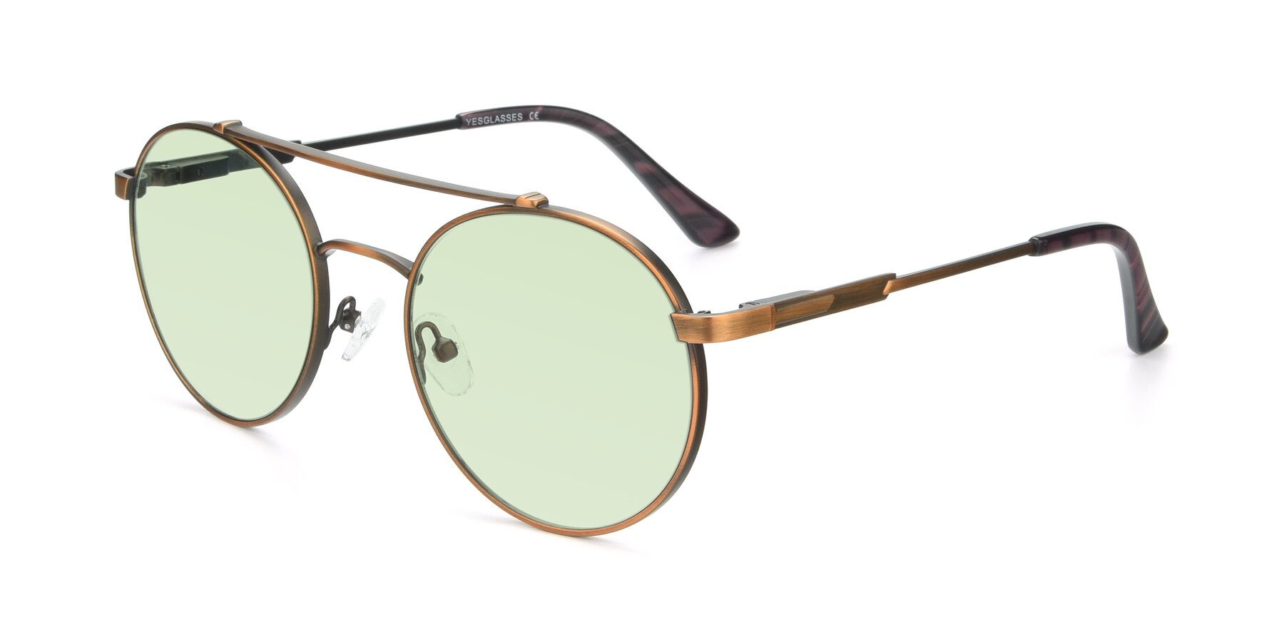 Angle of 9490 in Antique Bronze with Light Green Tinted Lenses