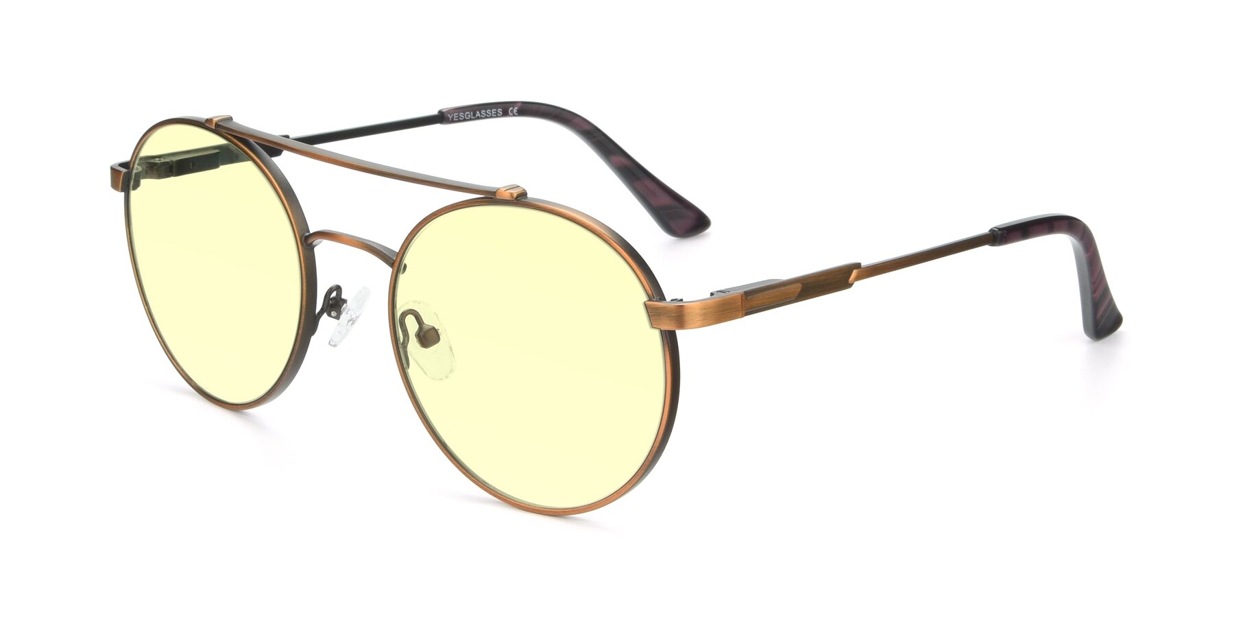 Angle of 9490 in Antique Bronze with Light Yellow Tinted Lenses