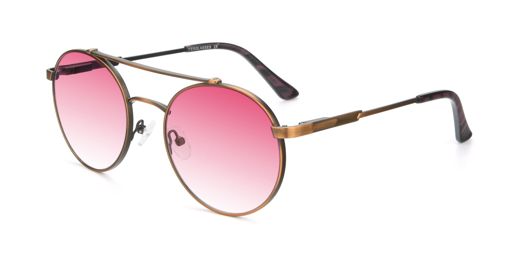 Angle of 9490 in Antique Bronze with Pink Gradient Lenses