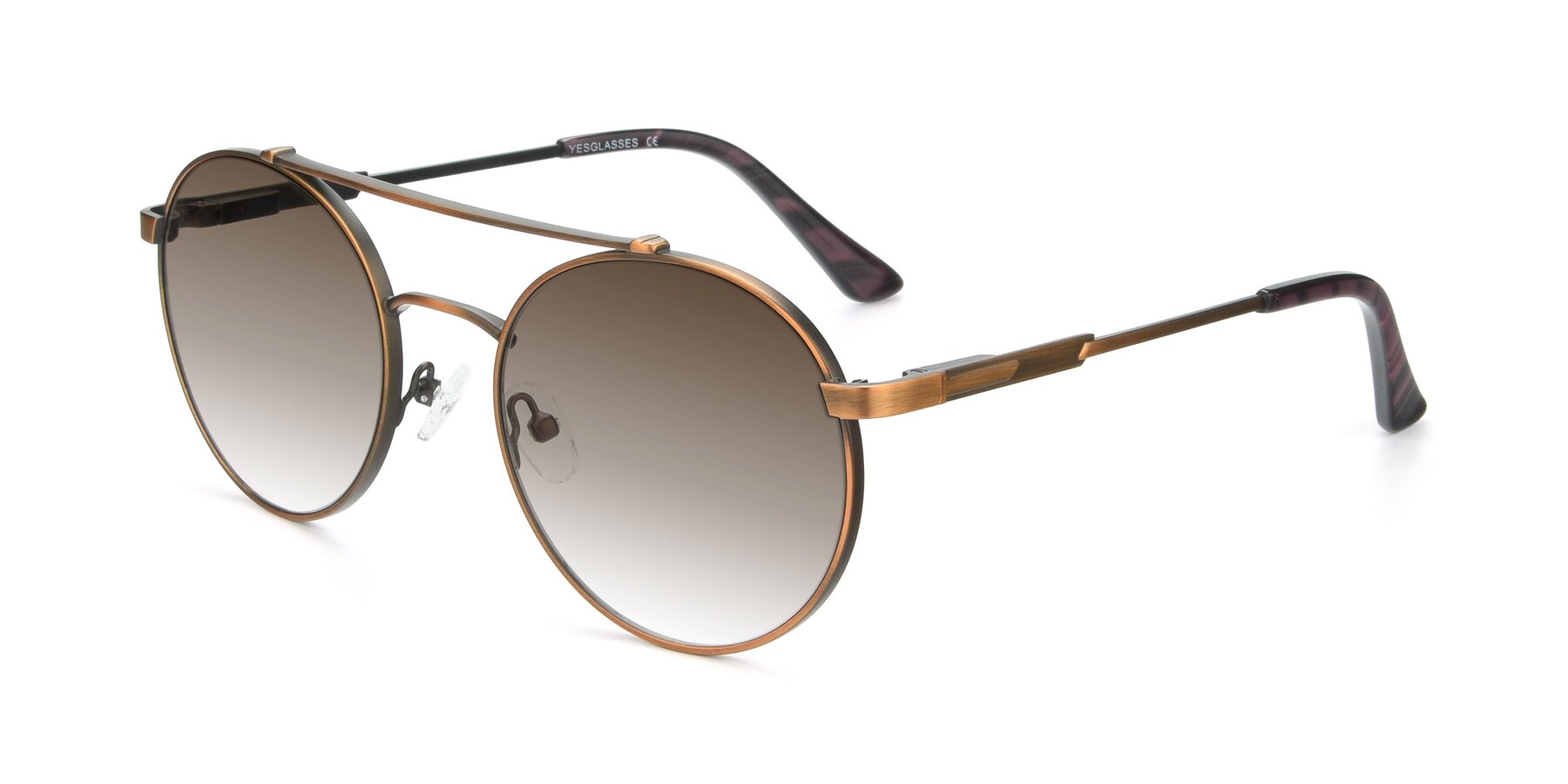 Angle of 9490 in Antique Bronze with Brown Gradient Lenses