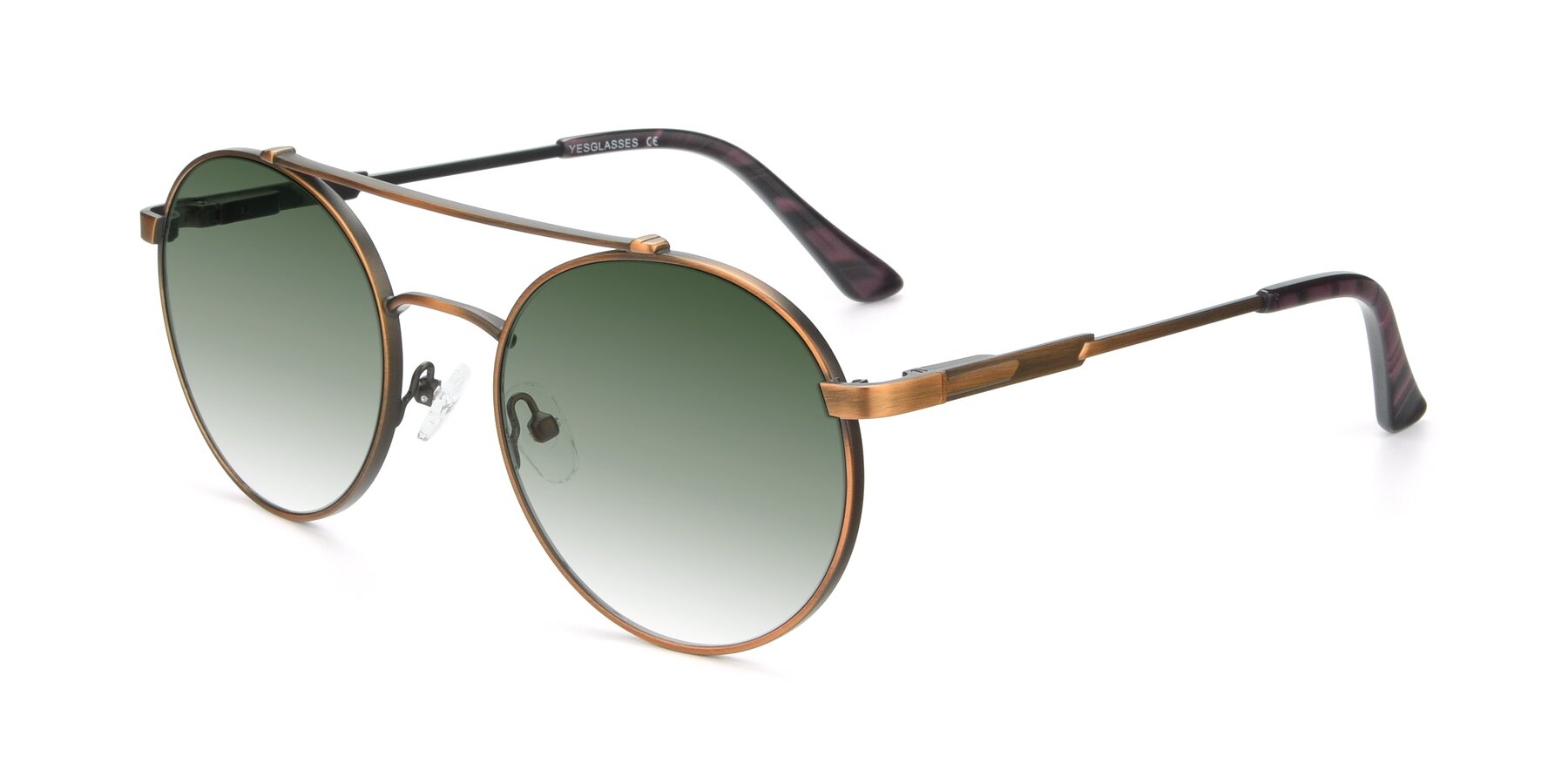 Angle of 9490 in Antique Bronze with Green Gradient Lenses