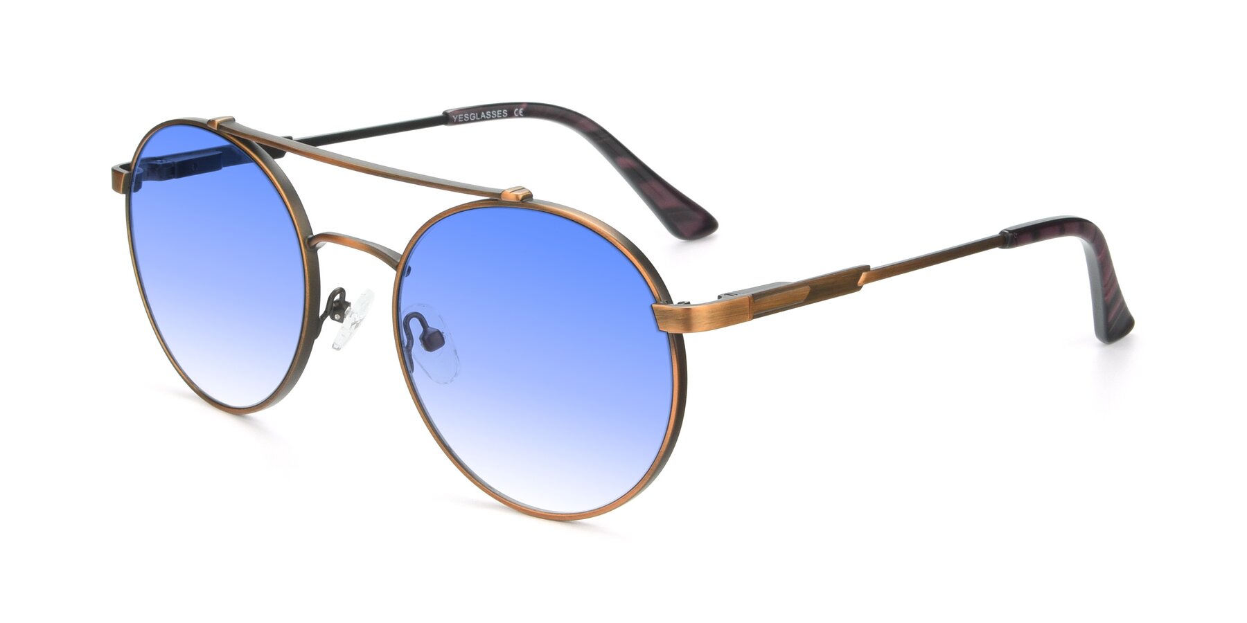 Angle of 9490 in Antique Bronze with Blue Gradient Lenses
