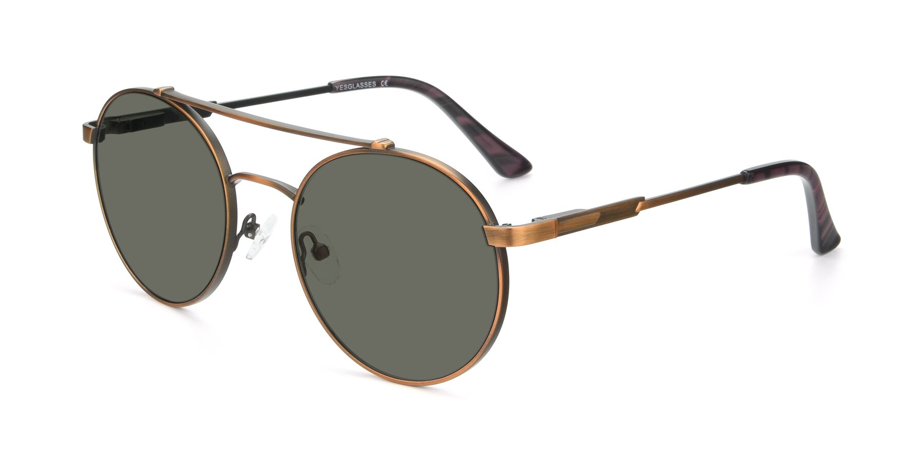 Angle of 9490 in Antique Bronze with Gray Polarized Lenses