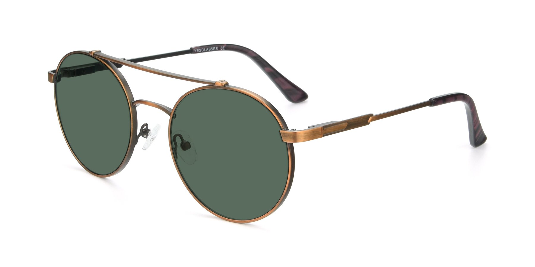 Angle of 9490 in Antique Bronze with Green Polarized Lenses