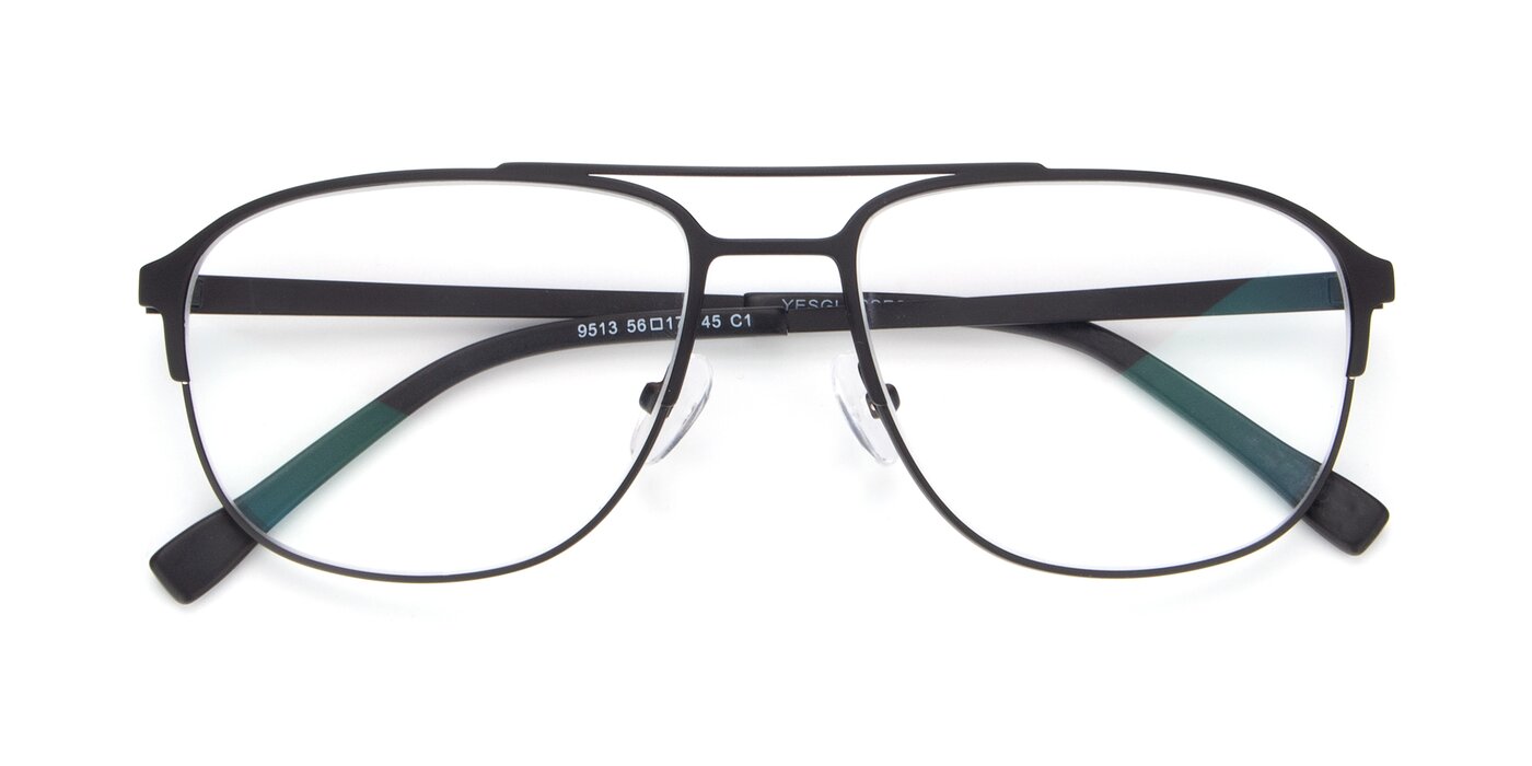 9513 - Antique Black Eyeglasses