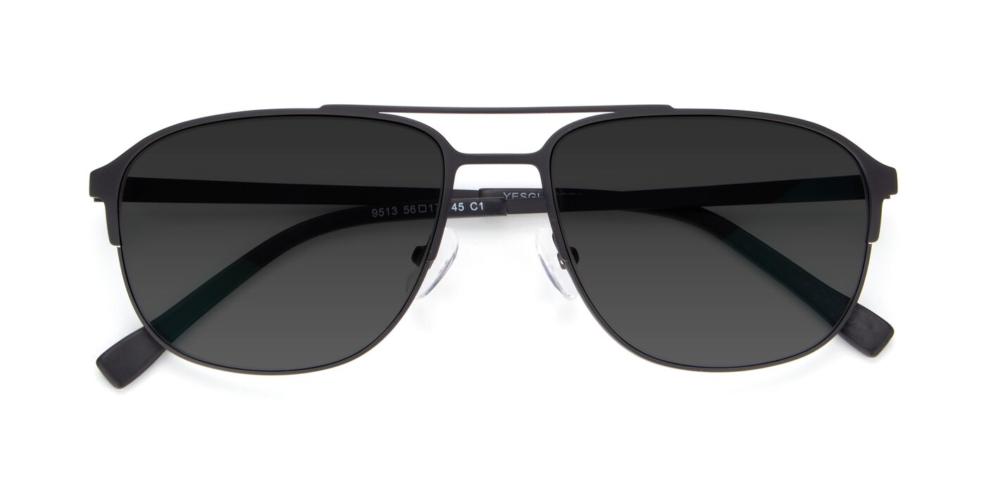 9513 - Antique Black Tinted Sunglasses