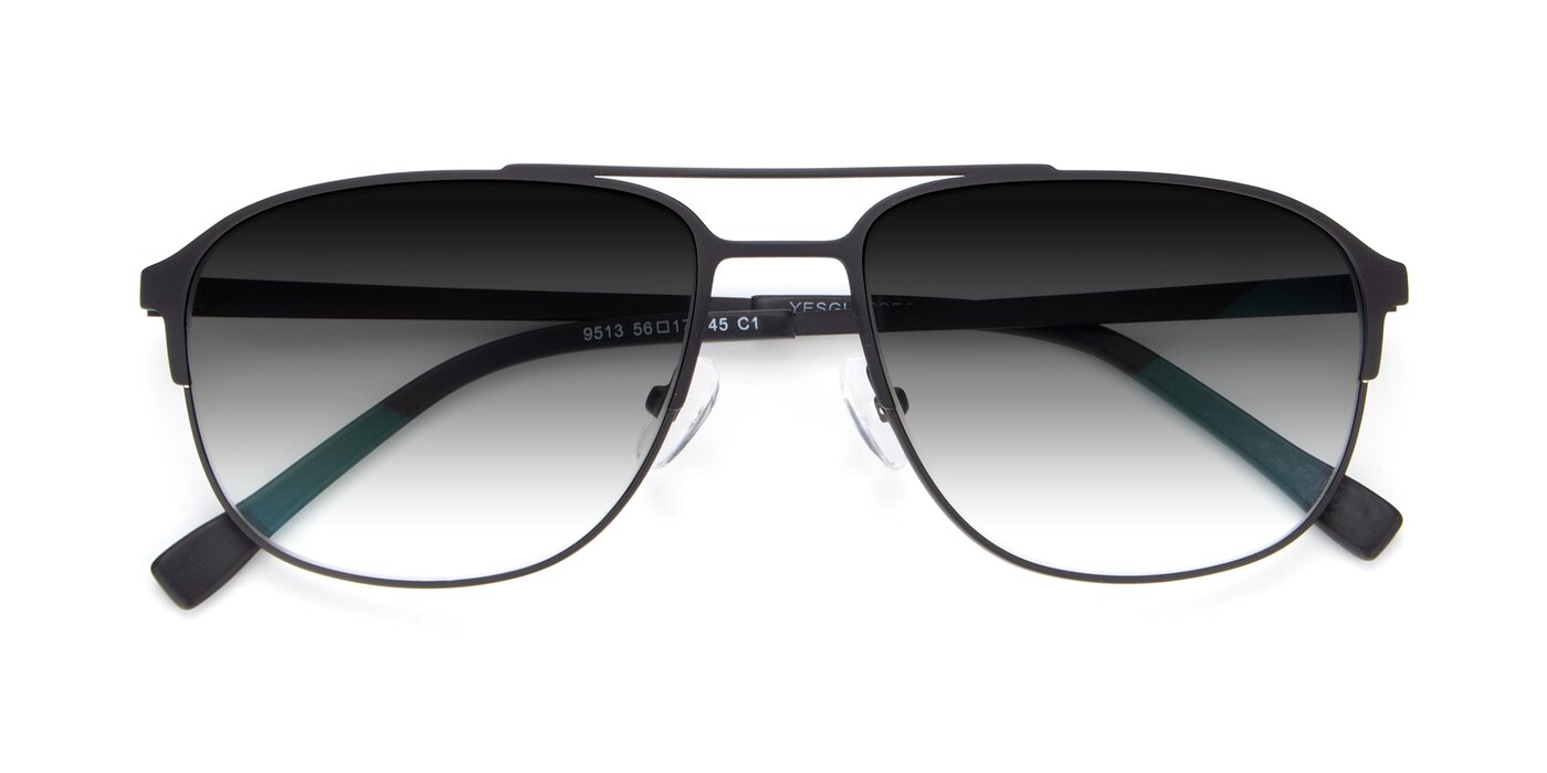 9513 - Antique Black Gradient Sunglasses