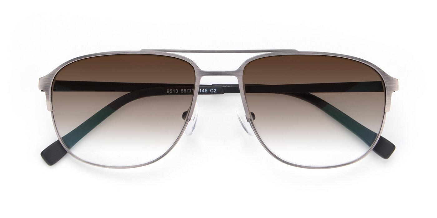 9513 - Antique Silver Gradient Sunglasses