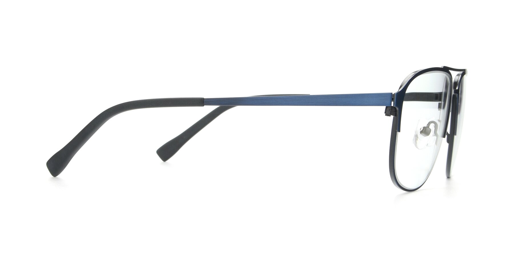 Side of 9513 in Antique Blue with Clear Reading Eyeglass Lenses