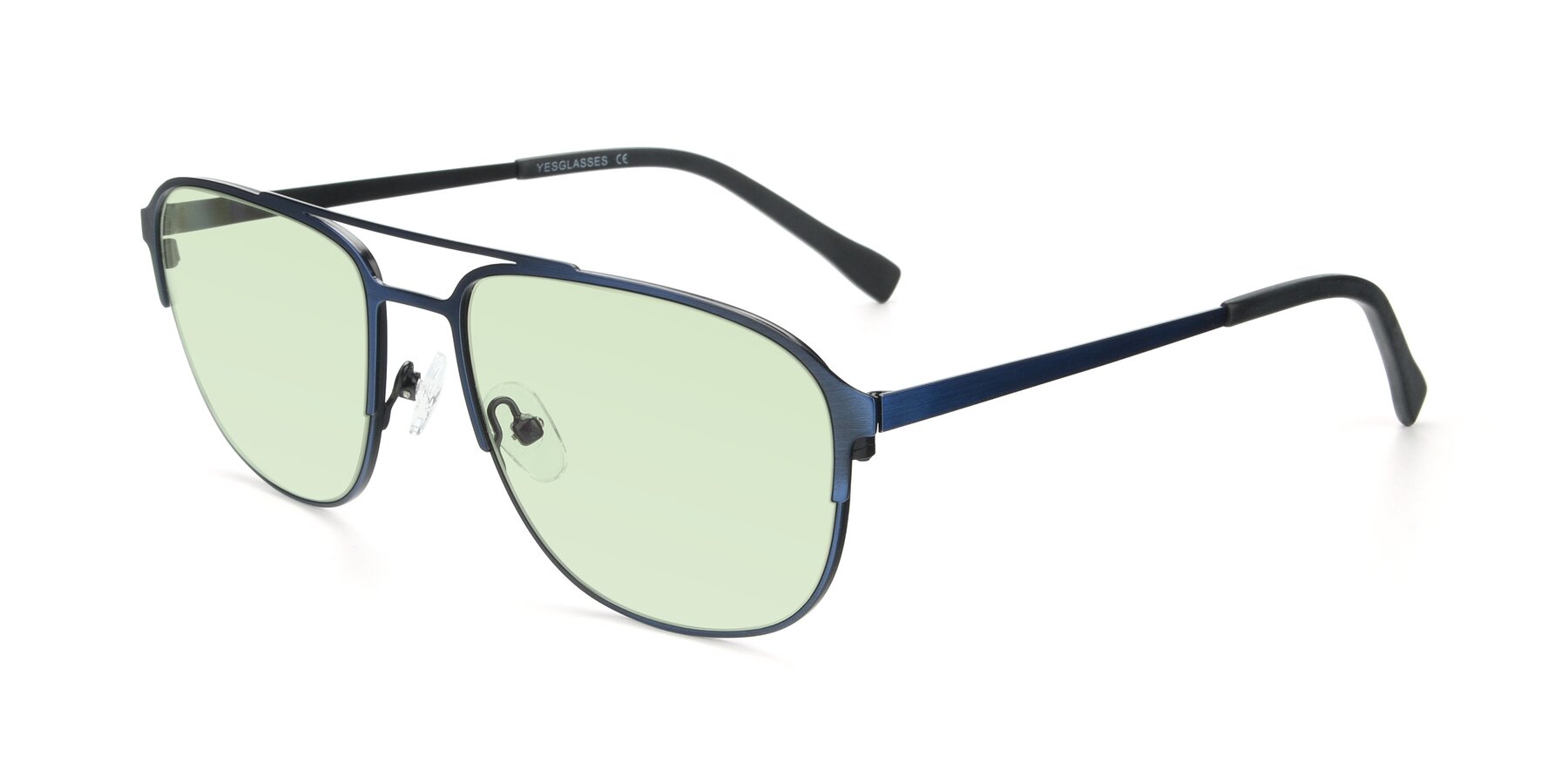 Angle of 9513 in Antique Blue with Light Green Tinted Lenses