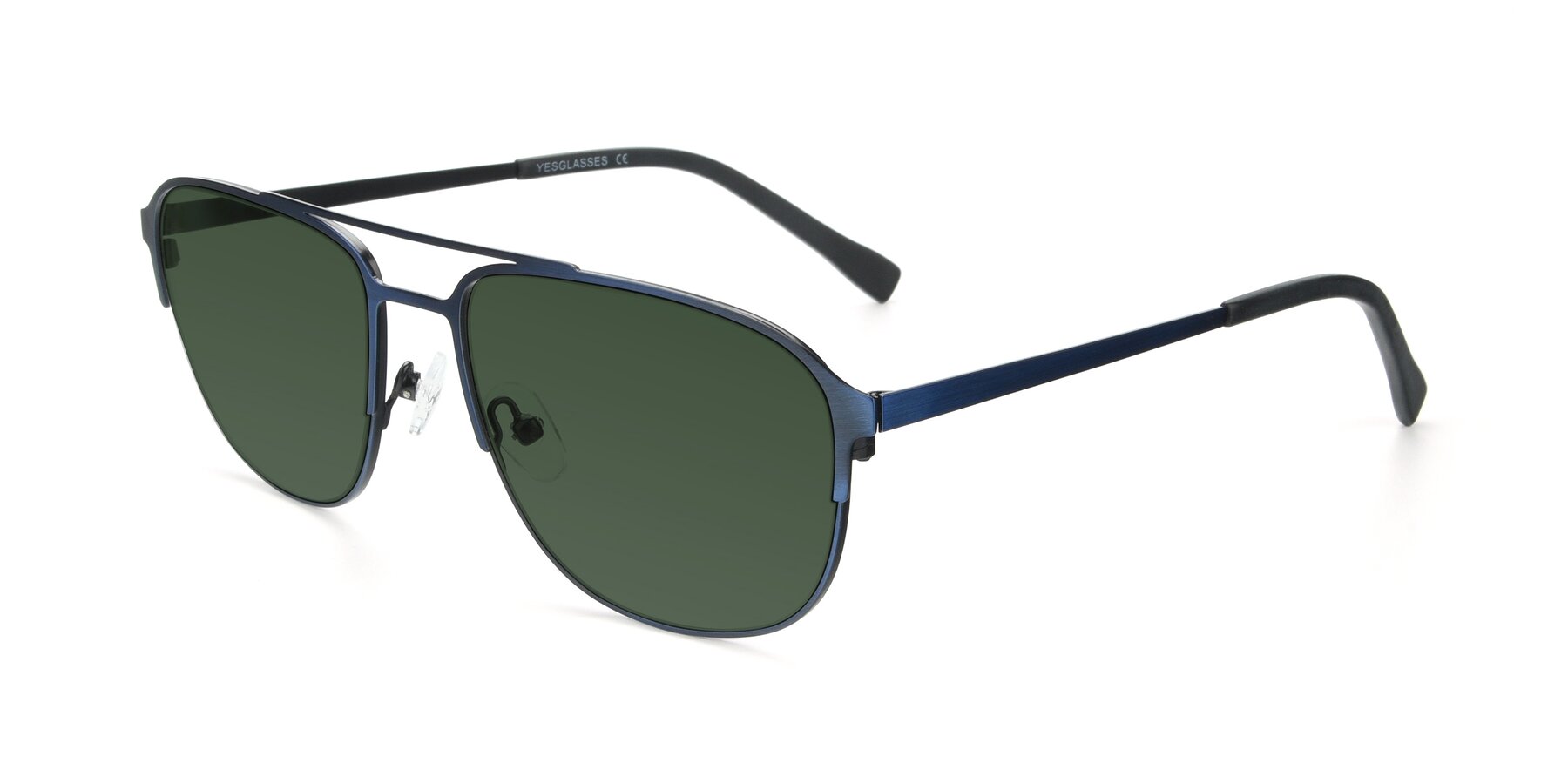 Angle of 9513 in Antique Blue with Green Tinted Lenses