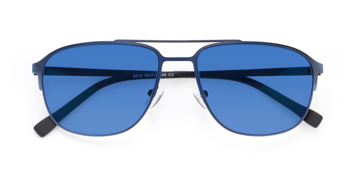 9513 - Antique Blue Tinted Sunglasses