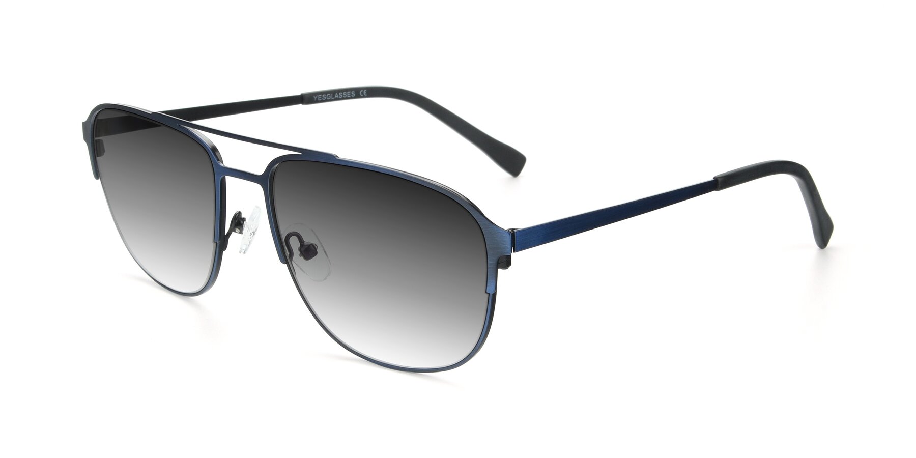 Angle of 9513 in Antique Blue with Gray Gradient Lenses