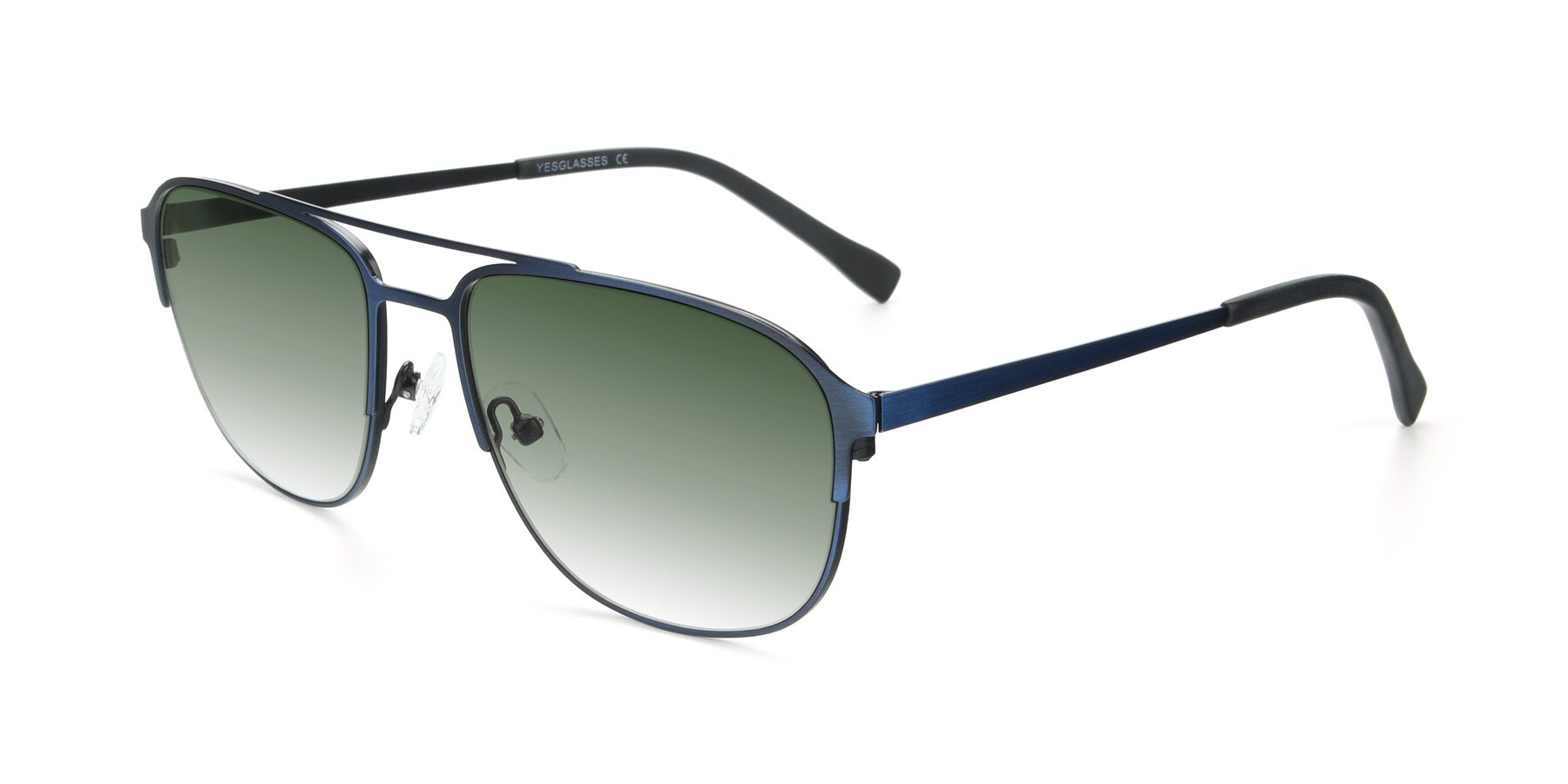 Angle of 9513 in Antique Blue with Green Gradient Lenses
