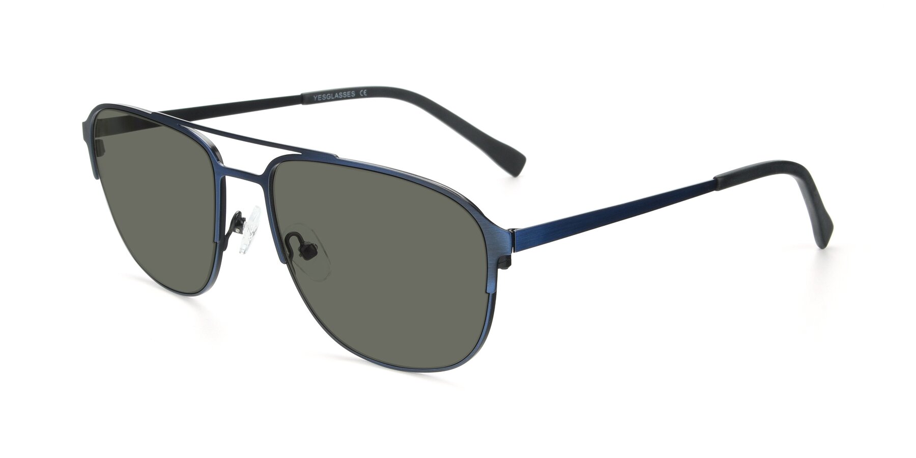 Angle of 9513 in Antique Blue with Gray Polarized Lenses