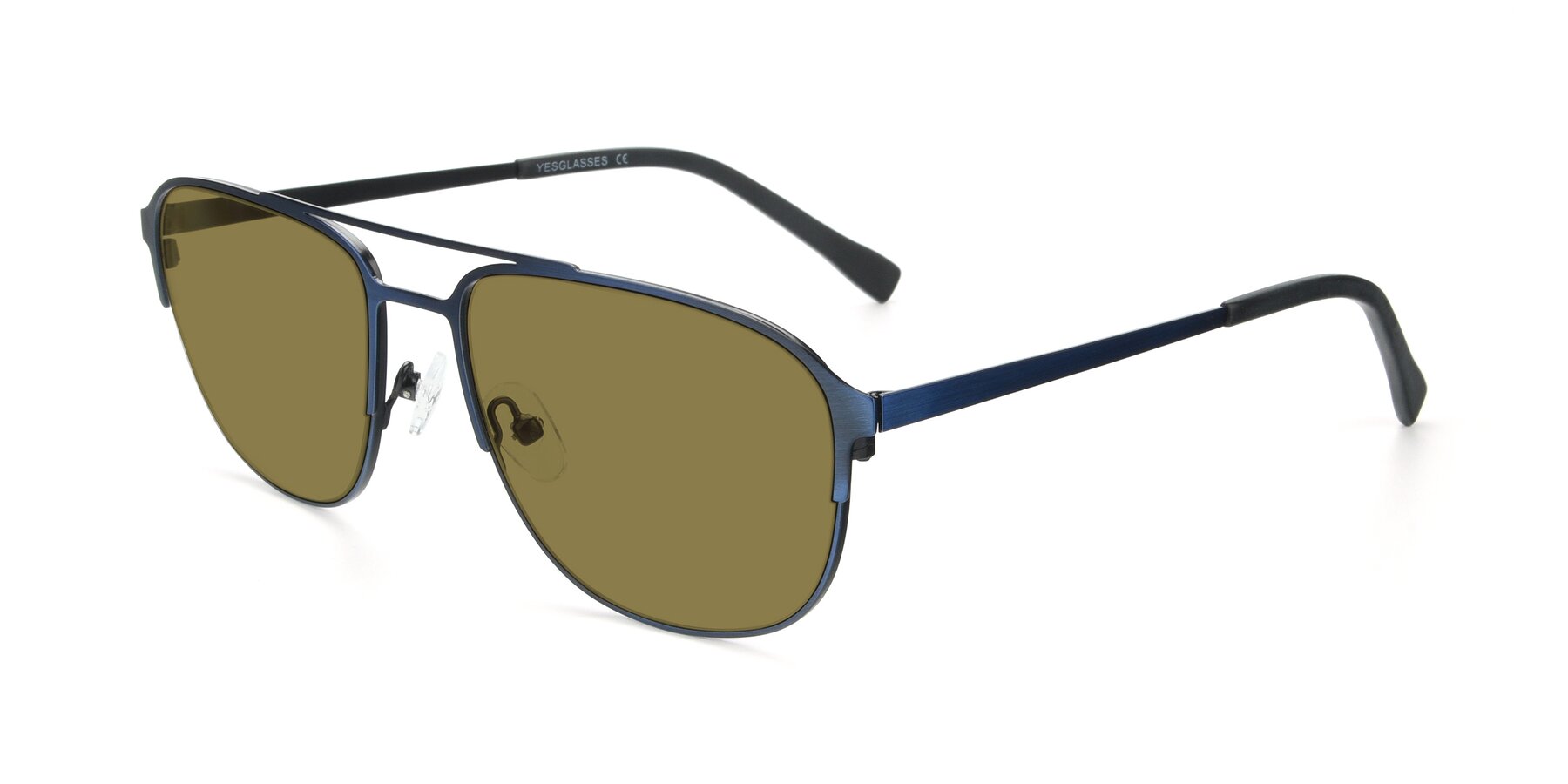 Angle of 9513 in Antique Blue with Brown Polarized Lenses