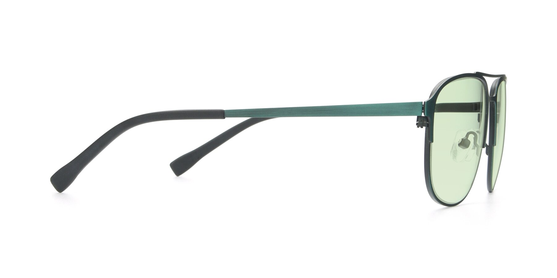 Side of 9513 in Antique Green with Light Green Tinted Lenses