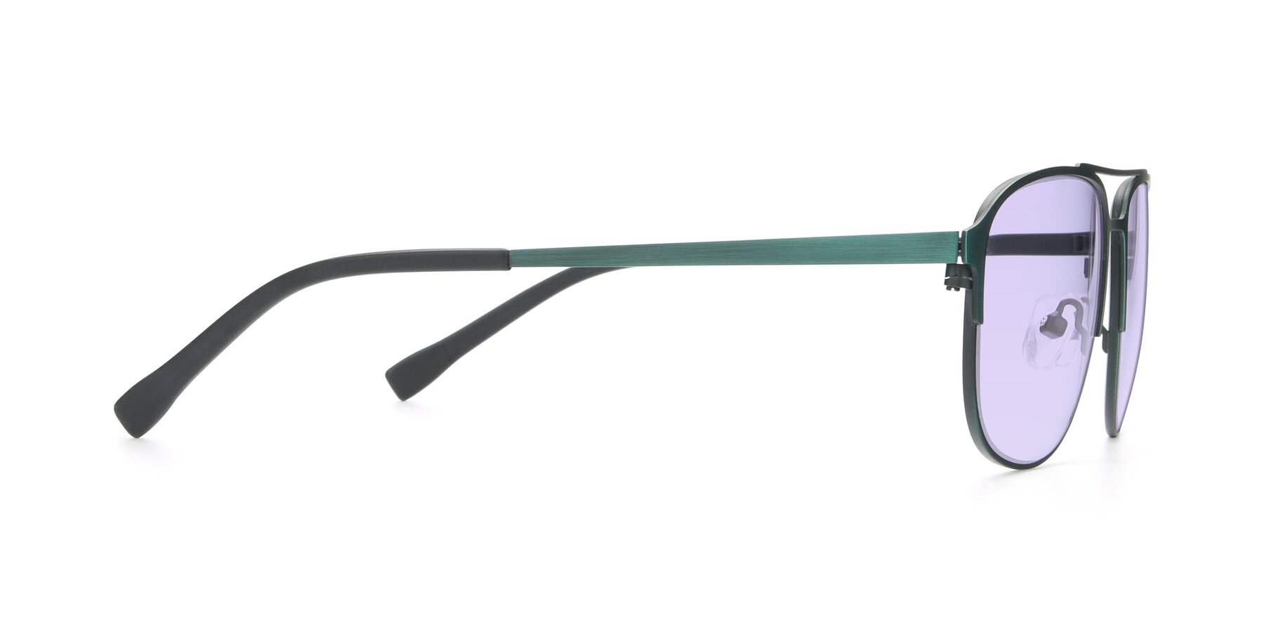 Side of 9513 in Antique Green with Light Purple Tinted Lenses