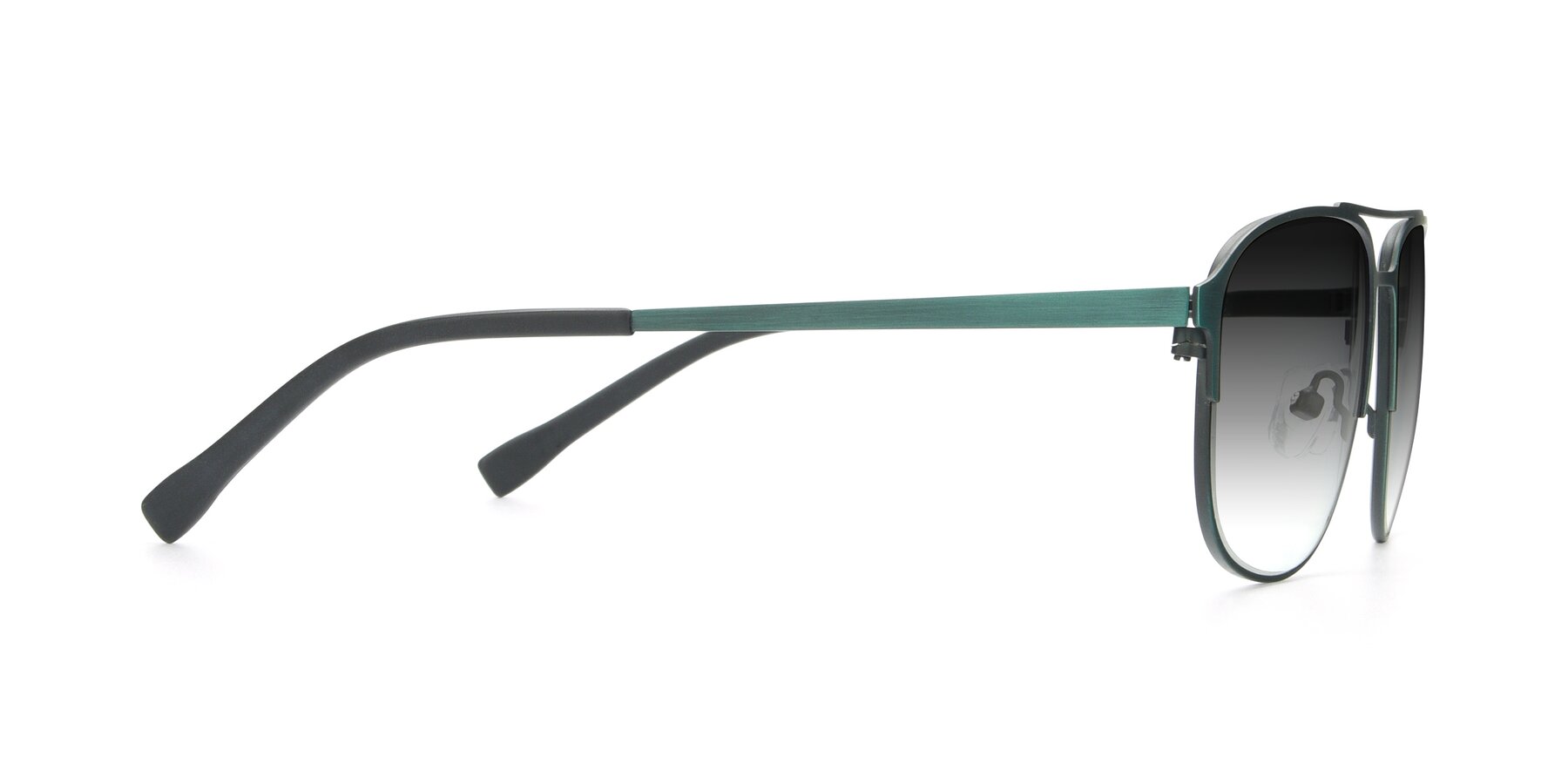 Side of 9513 in Antique Green with Gray Gradient Lenses
