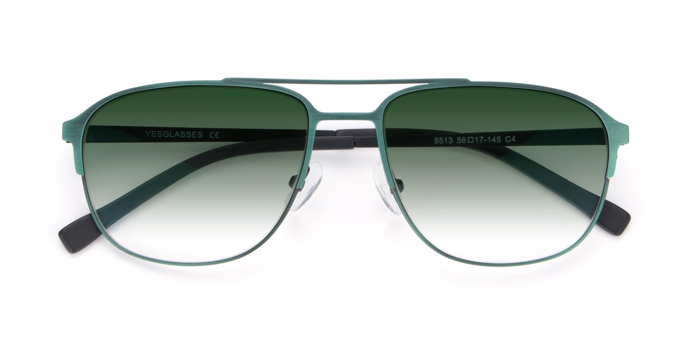 9513 - Antique Green Gradient Sunglasses