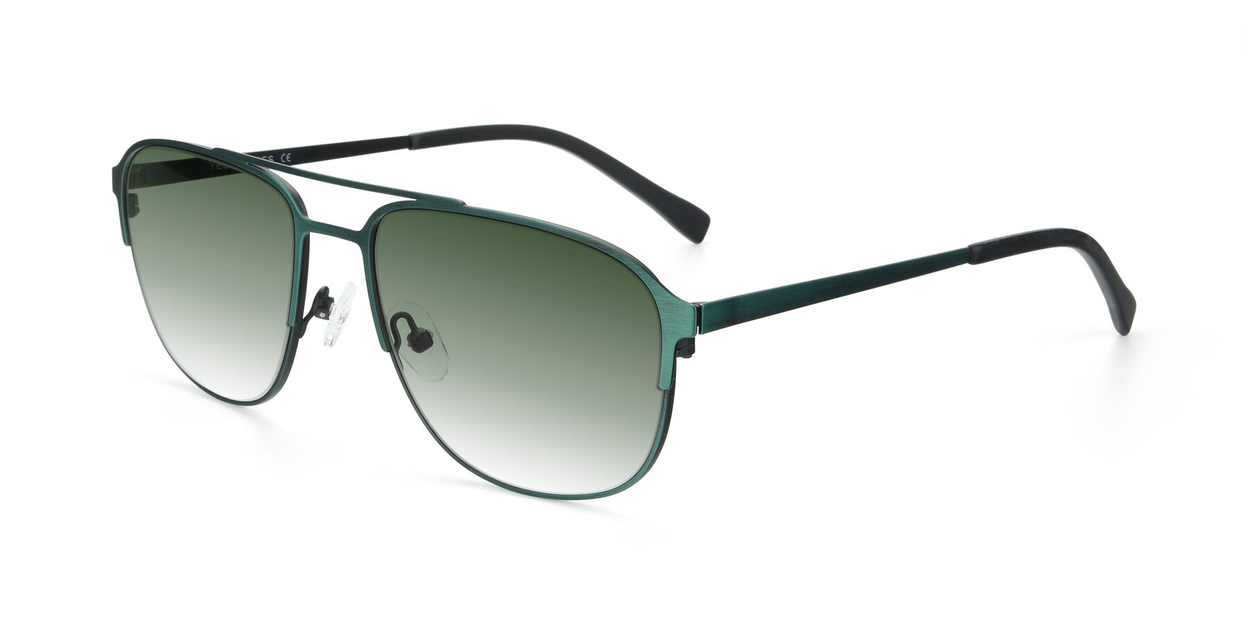 Angle of 9513 in Antique Green with Green Gradient Lenses