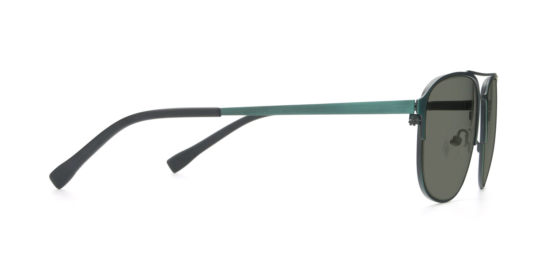 Side of 9513 in Antique Green with Gray Polarized Lenses