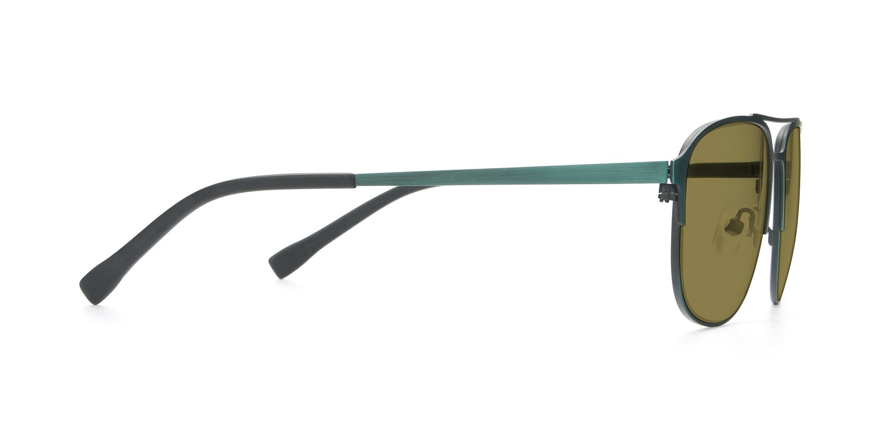 Side of 9513 in Antique Green with Brown Polarized Lenses