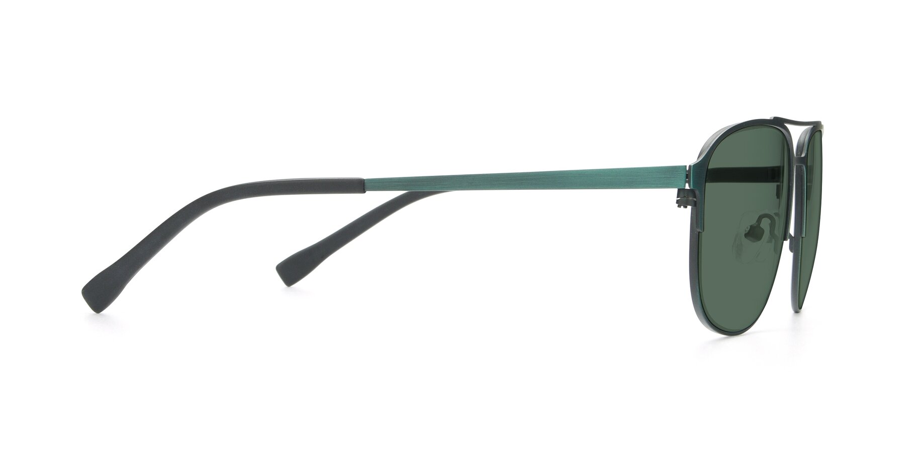 Side of 9513 in Antique Green with Green Polarized Lenses