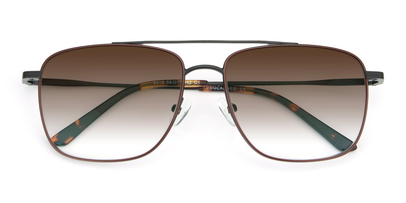 9519 - Brown / Black Gradient Sunglasses