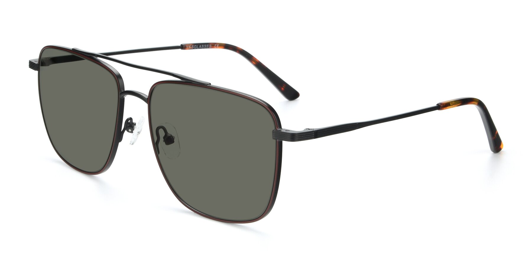 Angle of 9519 in Brown-Black with Gray Polarized Lenses