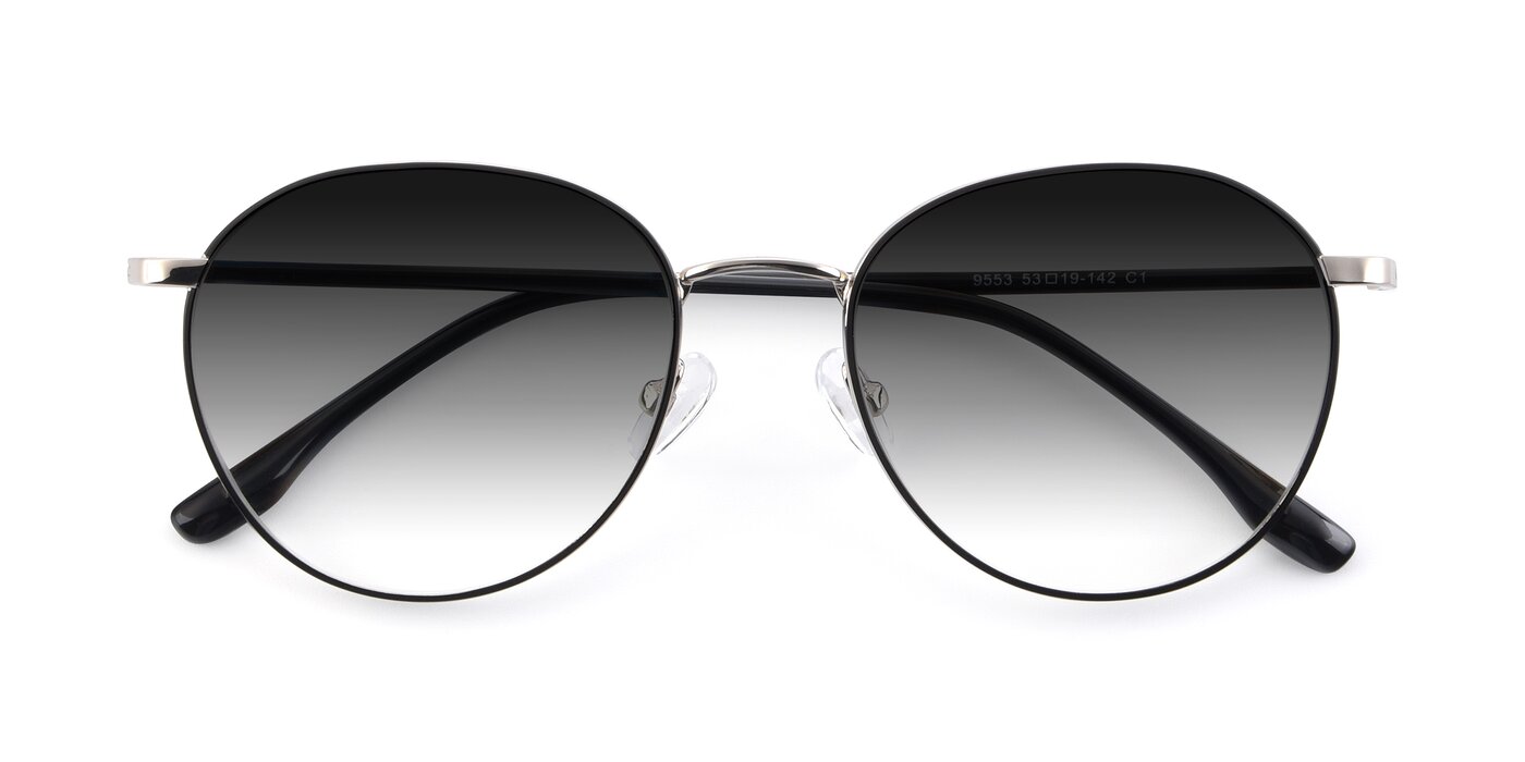 9553 - Black / Silver Gradient Sunglasses
